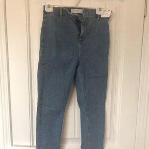 Topshop Blue Gray Joni Jeans